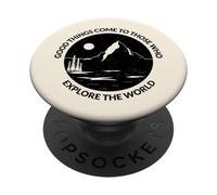 Esplora il mondo (Nature Mountain Graphic)) PopSockets PopGrip Adesivo