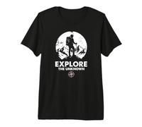 Esplora la Grafica Adventure Hiking e Mountain Maglietta Premium