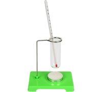 Esplora la vaporizzazione e la liquefazione con un termometro. Attrezzatura for esperimenti di fisica e calore. Temperatura in provetta.