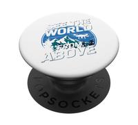 Esplora La Vista Guarda Il Mondo Dall Alto Amante Drone PopSockets PopGrip Adesivo