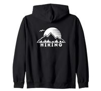 Esplora Natura Escursionismo Paesaggio Sole Montagne Alberi Felpa con Cappuccio