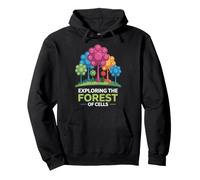 Esplorando la Foresta delle Cellule Design colorato Felpa con Cappuccio