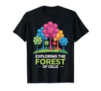 Esplorando la Foresta delle Cellule Design colorato Maglietta