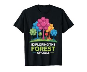 Esplorando la Foresta delle Cellule Design colorato Maglietta