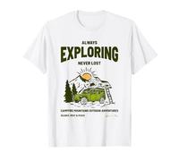 Esplorare Sempre - Avventure all'aperto in Montagna falò Maglietta