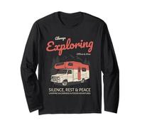 Esplorare Sempre - Avventure all'aperto nella Natura Selvaggia del falò Maglia a Manica