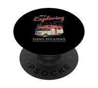 Esplorare sempre - Avventure all'aperto nella natura selvaggia del falò PopSockets PopGrip Adesivo