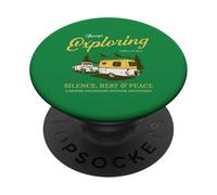 Esplorare sempre - Avventure all'aperto nella natura selvaggia del falò PopSockets PopGrip Adesivo