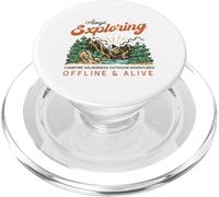 Esplorare sempre - Avventure all'aperto nella natura selvaggia del falò PopSockets PopGrip per MagSafe
