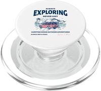 Esplorare sempre l'oceano da campo all'aperto (Beach Life Graphic) PopSockets PopGrip per MagSafe