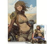 Esploratore sorridente in un deserto post-apocalittico - Puzzle da 1000 pezzi per adulti - Regalo - Gioco di sfida mentale - Facile - Tempo libero - Taglio preciso - Regalo speciale (38x52cm)