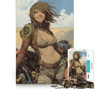 Esploratore sorridente in un deserto post-apocalittico - Puzzle da 1000 pezzi per adulti - Regalo - Gioco di sfida mentale - Facile - Tempo libero - Taglio preciso - Regalo speciale (38x52cm)