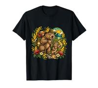 Esploratori di Wombat su Un Sentiero dei Fiori Maglietta