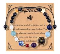 Esplorazione Della Bellezza Naturale: Ingredienti Consigliato Nuovo 12 Costellazioni Bracciale Corda Regolabile Braccialetto Perline Pianeta Perline Binario Orologi per Uomo, Misura unica, Carta