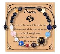 Esplorazione della bellezza naturale: ingredienti organici raccomandati per il viso, bracciale con 12 costellazioni, cinturino in corda regolabile, perle di cristallo, orologio da polso impermeabile