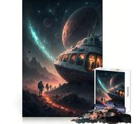 Esplorazione spaziale︰ Puzzle di astronauti e astronavi da 1000 pezzi per adolescenti Rafforza la memoria, calma e relax Bordi lisci (50x75cm)