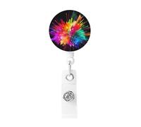 Esplosione di colore bobina di badge retrattile clip da lavoro porta badge in plastica leggera porta badge ID clip per infermieri regali per ufficio