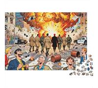 Esplosione epica a movimento lento Walk Away Puzzle in Legno Impermeabile DIY Puzzles Da 1000 Pezzi Regali Per Adulti Impossibili Per Decorazioni Domestiche