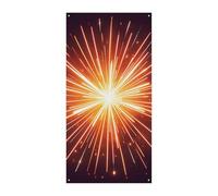 Esplosione Fuochi d'artificio 3D Copertura Porta Banner 90x180cm Festone Festone Stagionale Cartello di Benvenuto Decorazione Verticale Porta Appeso Per Portico Ingresso Giardino Decor