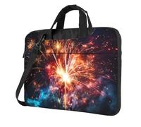 Esplosione Fuochi D'artificio Laptop Tote Bag per Uomini Donne Del Manicotto Del Computer Del Computer Borsa Del Computer, Nero, 14 inch
