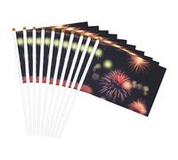 Esplosione Fuochi D'artificio Stampa 3D Bandiere Palmare Versatile Bandiere Parata Feste Celebrazione Vacanze Matrimonio Decorazione Casa