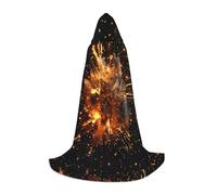 Esplosione Fuochi D'artificio Stampa 3D Mantello Con Cappuccio Per Halloween, Mago Vampiro Tristo Mietitore Costumi, Stile Rinascimentale