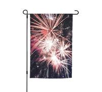 Esplosione Fuochi D'artificio Stampa Festività Giardino Bandiere 30 X 18 "Tutte Le Stagioni Bandiera Outdoor Yard Decor Per Patios