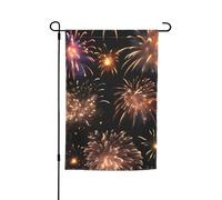 Esplosione Stampa Fuochi D'artificio Versatile ed Elegante Bandiera da Giardino Tutte Le Stagioni Outdoor Yard Decor Portici Giardini