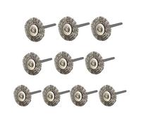 EsportsMJJ 10Pcs 22Mm Spazzola A Rotelle In Acciaio Per Dremel Strumenti Rotativi