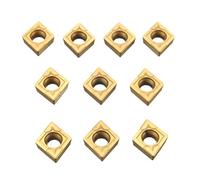 EsportsMJJ 10Pcs Ccmt060204 Us735 Ccmt 21.51 CNC Inserti in Metallo Duro per Acciaio/Acciaio Inox
