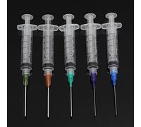 EsportsMJJ 5X 5Ml Siringa A Crimpare Fine Smussato Consigli Per Il Trucco Diy Colla Olio D'Inchiostro