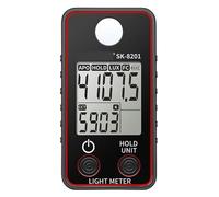 Esposimetro, Misuratore Di Luce Digitale Illuminamento Palmare Lux Tester LCD 0.5-300000 Fc Luxmetro Tascabile Fotometro Coltivare Le Piante,Casa e ufficio(Sk-8201)