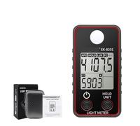 Esposimetro, Misuratore di luce Misuratore di illuminamento digitale Misuratore di lux portatile LCD 0,5-300.000 Lux/Fc Luxmetro tascabile Fotometro Coltivazione piante per Piante(SK-8201)