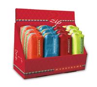 Espositore 12 astucci a 2 zip Pigna Monocromo colori assortiti - 0231181