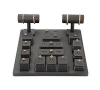 Espositore 13 Pezzi Espositore for Gioielli Cavalletto Anelli Bilico T Bar for Braccialetti Supporto for Braccialetto Portagioielli Organizzatore Collana Torre Cremagliera Organizer per gioielli