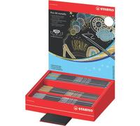 Espositore 60 pennarelli Stabilo Pen 68 tratto 1 mm metallic - colori assortiti - 68/60-8-4