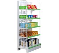 Espositore a 3 ripiani resistente, organizer commerciale per supermercati, minimarket e uffici, unità di stoccaggio per patatine fritte, 75 x 40 x 165 cm