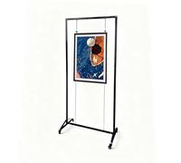 Espositore A Cavalletto,Espositori Per Mostre D'Arte,Supporto Poster Con Ruote,Pubblicitario Da Pavimento A Terra,Supporti Presentazioni,Pannello Espositivo Mobile(8pcs,100*250cm/39.4*98.4in)