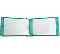 Espositore a fogli mobili per poster, Portadocumenti da parete 10 pagine A3 Poster Flip Book Multicolor 90x22 cm(Grün)