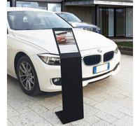 Espositore a leggio a L della Linea SLIM metallo verniciato bianco Dimensioni 24,5x30 h 105 cm porta avvisi A4 in Metallo colore Nero nero