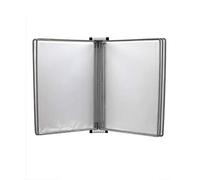 Espositore a libro a soffietto da parete Cartella portadocumenti A4 da parete multicolore 13x9x1,57 pollici(Grey)