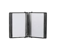 Espositore a libro a soffietto da parete Cartella portadocumenti A4 da parete multicolore, 20 fogli(Blue)