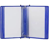 Espositore a libro a soffietto da parete Espositore da parete for libri A4 con 3 scomparti, organizer for file multicolore(Red)