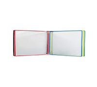Espositore a libro a soffietto da parete Espositore da parete for poster A4 con 5 pannelli e 10 tasche, multicolore, 35x24x4,5 cm(E)