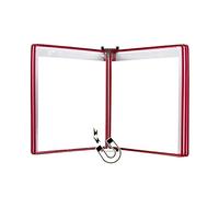 Espositore a libro a soffietto da parete Espositore da parete for poster A4, multicolore, 13x9x2,3 pollici(Red)
