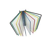 Espositore a libro a soffietto da parete Espositore for poster a parete con 10 pannelli bifacciali for formato lettera A4 in PVC giallo(A)