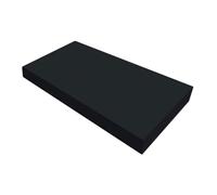 Espositore a piedistallo, espositore Rettangolare Nero, 50x50x10 cm, plinto per Eventi e Feste, Grandi Supporti per Catering, Dessert, Oggetti da Collezione, Gioielli, vetrina per Figure
