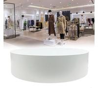 Espositore A Piedistallo Rotondo, Base per Piattaforma per Negozio di Abiti da Sposa, per Manichini/Scarpe/Borse/Personale di Rete per Spettacoli dal Vivo, White, 60x20cm/23.6 * 7.8IN