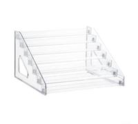Espositore a scala in acrilico trasparente per supporto, scaffale a più livelli per figure da collezione e cosmetici, grande capacità per la decorazione della casa (4 strati)