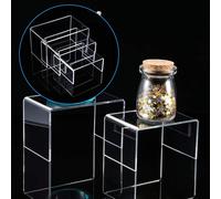 Espositore acrilico 3 pezzi vetrina gioielli porta trucco organizer accessori